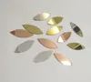 Craft Tools 120pcs of Glass Mosaic Tiles Petal Leaves Glass Supplies for Crafts Craft Mirrors Mirror Embellishments 230621