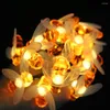 Lampade da giardino Solar Honey Bee Fairy String Lights 20 LED 5M Garden Outdoor 6.5M Wedding Party Decor Lampada alimentata