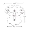 Glassverktyg 8 hål bröllop löstagbart parti akryl återanvändbar transparent diy display glass konkonhållare hem praktisk examen stativ 230621