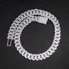 Price Paseed Diamond Tester 18mm Miami Cuban Link Chain S925 Silver 3rows Iced Out with Princess Moissanite Necklace