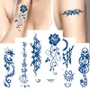 Tatuaggi temporanei 100Pcs Commerci all'ingrosso Succo Inchiostro Tatuaggio duraturo Drago Serpente Orso Body Art Adesivo impermeabile Uomo Tatoo Braccio Stella Rosa Donna 230621