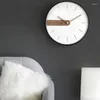 Wall Clocks Nordic Wood Watch Large Art Luxury Minimalist Sticker Aesthetic Horloge Murale Saatration For Home Design