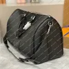 Män mode casual designe lyx Keepall 50 resväska duffel väskor korsar kropp messenger väskor axelväska topp spegel kvalitet m53763 handväska