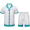 Casa Blanca Mens рубашка верхняя рубашка Slim Fit модные рубашки Casablanc Set Men Designer Casual Clothing Hight Asian Size M-3XL 176