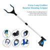 Bezems Stoffers Lange Grabber Reacher Roterende Grijparm Hand Stick Mobility Aid Tool Trash Pick Up Voor Disaleble 230621