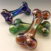 Vintage DOG Bone GLASS PIPE Bong narguilé Original Glass Factory Made peut mettre le logo du client par DHL UPS CNE