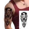 Temporäre Tattoos 100 stücke Großhandel Tattoo Aufkleber Löwe Tiger Wolf Schlange Blume Schwarz Körper Arm Gefälschte Ärmel Wasserdicht Mann Frauen 230621