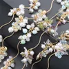 Pins Brooches GUFEATHER C287 diy chain nickel free 18k gold plated copper zircons plastic pearl jewelry making bracelet necklace 50cm lot 230621