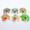 6 Pack Resorted Frog Figurs Gumowe żaby Realistyczne żaby figurki Squishy Rube Frog Prezent na Boże Narodzenie 1224547