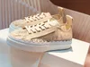 Desinger LAURENs Lace Sneakers rose blanc Femmes Toile Casual Chaussures Mesh Low Sneakers Imprimé Brodé Plat Sneake Platform Sneaker