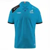 T-shirts 2023 Zomer F1 Racing Alpine Team Same Fan Poloshirt met korte mouwen