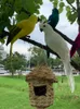 Garden Decorations 2535cm Simulation Parrot Decoration Creative Lawn Figurine Ornament Animal Bird Outdoor Party Prop 230621