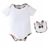 Retail Baby Rompers Summer Nustborn Cotton Shotuit Toddler Short Short Shorties Turn-Down Collar Infant Groving Torsuit 0-24 MO 60