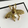 womens brooch Gold G Brand Luxurys Desinger Brooch Women Rhinestone Pearl Letter Brooches Suit Pin Fashion Jewelry Clothing Decoration High Quality Accessories