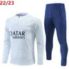 Fato de treino Paris 22 23 MBAPPE homem e criança Jaqueta esportiva 2023 psgs roupa de treino manga longa Camisa de futebol uniforme chandal