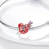 925 Silver Beads Charms Fit Pandora Charm Lofinite Love Heart Charm Dog Cat Paw Puzzle Mom Sister