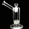 New Mobius Matrix Glass Hookah with Sidecar Bong Birdcage Perc Mouth 1 perc 10 Inch 18mm Connector GB-187-S