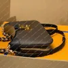 Ladies Fashion Casual Designe Luxury Twinny Bag axelväska Crossbody Totes Handväska Ny spegelkvalitet M46659 Pouch Purse