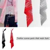 سلاسل المفاتيح على طراز Hiphop Street Dance Pants Keyring البالغين مرحلة الأداء بنطلون جينز شنق Bandanna Cheychain Decoration Red