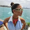 Okulary przeciwsłoneczne projektant luksusowych promieni zakaz marki mody duża rama dla kobiet mężczyzn unisex podróżowanie na okulary przeciwsłoneczne sport lunette de soleil