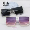 8A qualité Designer H home lunettes de soleil en vente Emma H's grand cadre Mode hommes et femmes polygonales Lunettes épaisses avec boîte-cadeau