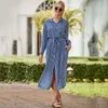 SuperAen Camicia di cotone europea e americana Robe Camicetta da spiaggia Cardigan sexy Bikini monopetto