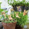 Garden Decorations Fairy 6st Miniature Fairies Figurer Tillbehör för utomhusdekor 230621