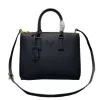 Designer tote bag Leather Shoulder Bag Women Luxury Fashion Handbag Black Bags designershowtime