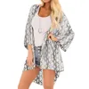 Casual Cover Snake Skin Leopard Bikini Women Swimsuit Cover-up Beach Bathing Suit BeachWear Swimwear Beach Dress Tunic