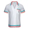 Casablanca Mens Shirt Top sukienka koszulka Slim Fit Casablanc koszule mężczyzn Designer Casual Clothing Topquality US Designer Koszula EUR Rozmiar M-3xl 9844