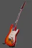 Sklep niestandardowy Stevie Ray Vaughan SRV numer jeden Hamiltone Cherry Sunburst Electric Guitar Bookmatched Curly Maple Top Flame MA 8380