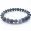 Charm Bracelets Atacado Colorido Weathering Agat Beads Pedra Natural Para Mulheres Pulseira Jóias Esticadas Energia Ioga Presente Raym22