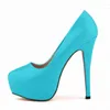 Dress Shoes LOSLANDIFEN Platform Pumps Women Sexy Extremely High Heels Bridal Stiletto Red Ladies Wedding Party