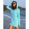 Kadınlar Uzun Kollu Örtü Elbisesi 50+ UV Güneş Koruma Gömlek SPF HOODIE HIZLI TRY T-SHIRT Açık