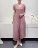 2023 New Luxury ISSEY Fashion Dress Women's Large Swing Skirt Panel Pleated Elegant Dress