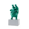 Dekorativa föremål Figurer Lovely Nordic Yoga Dog Figur Staty Franska Bulldog Djur Harts Skulptur för bordskontor Kontorsrum Desk Hemdekoration 230621