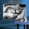 Câmera de monitoramento de bebê 3,2 polegadas sem fio de vídeo Monitor de bebê Visão noturna Câmera de segurança Babyphone Interfone Monitoramento de temperatura Babá 230621