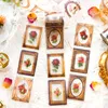 Gift Wrap Vintage Frame Collage Flowers Material Stickers Pack DIY Diary Junk Journal Decoration Art Die-Cut Sticker Scrapbooking