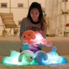 Плюшевый свет - Up Toys Drop Clorfful Luminous Toys для детей Тедди собака светодиодные легкие плюшевые подушки начинки для животных куклы рождественский подарок 230621