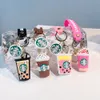 Bieciki Bieciki Starbucks dla kobiety moda kreatywna kawa do herbaty herbaty do herbaty kawy projektant butikowy torba butikowa pierścionek z wiszącymi ozdobami