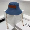 Ssyy Bucket Hat Designer Wide Brim Hats Luxury Bucket Solid Colour Letter Design Atmosphere Fashion Leisure Sunshade Cap Temperament Versatile Couple