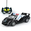 1/22 Rc Politie Auto Elektrische Cop Car Speelgoed Een Knop Open Deuren Afstandsbediening Voertuigen Speelgoed Voor Kinderen Verjaardag nieuwe Jaar Geschenken