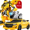 Transformation toys Robots 20CM Anime Transformation Movie Toys Boy Cool Plastic ABS Robot Car Action Figures Tank Aircraft Model Older Children Gift 230621