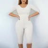 Bel karın şekillendirici bodysuit kadınlar vücut fermuar shapewear yüksek sıkıştırma faja uzun kollu eğitmen slims slim 230621