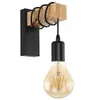 Wandleuchte LED Holz Retro American Style Industrieleuchte Wohnzimmer Schlafzimmer Dekor Lichter Luminarie