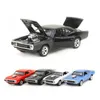 Diecast Model car 1 32 Scale Fast and Furious 7 Diecast Model 1970 Dodge Charger RT Super Pull Back Doors Juguete que se puede abrir Colección educativa 230621
