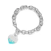 Marca de designer Tiffays Bracelet Womens Chain Frost Fashion Luxury Charm de alta qualidade Handicraftiffays