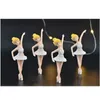 Décorations De Jardin 4 Pcs Miniature Ballet Fille Figure De Bureau Collection Gâteau Décoration Ballerine Topper Plante Pot 230621