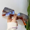 Luxus-Designer-H-Home-Sonnenbrillen-Onlineshop Family Hs des gleichen Stils Damen Senior Sense 2023 neues großes Gesicht schlank Anti-Ultraviolett-Mode mit Geschenkbox