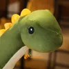 Plush Dolls 50~120cm Cuddly Dinosaur Tanystropheus Stuffed Toy Plush Dino Blue/Wine Red/Green/Pink Girls Boys Xmas Plushie Gift 230621